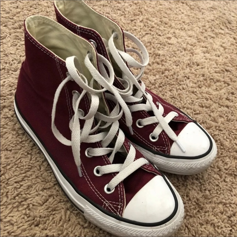 Burgundy Converse